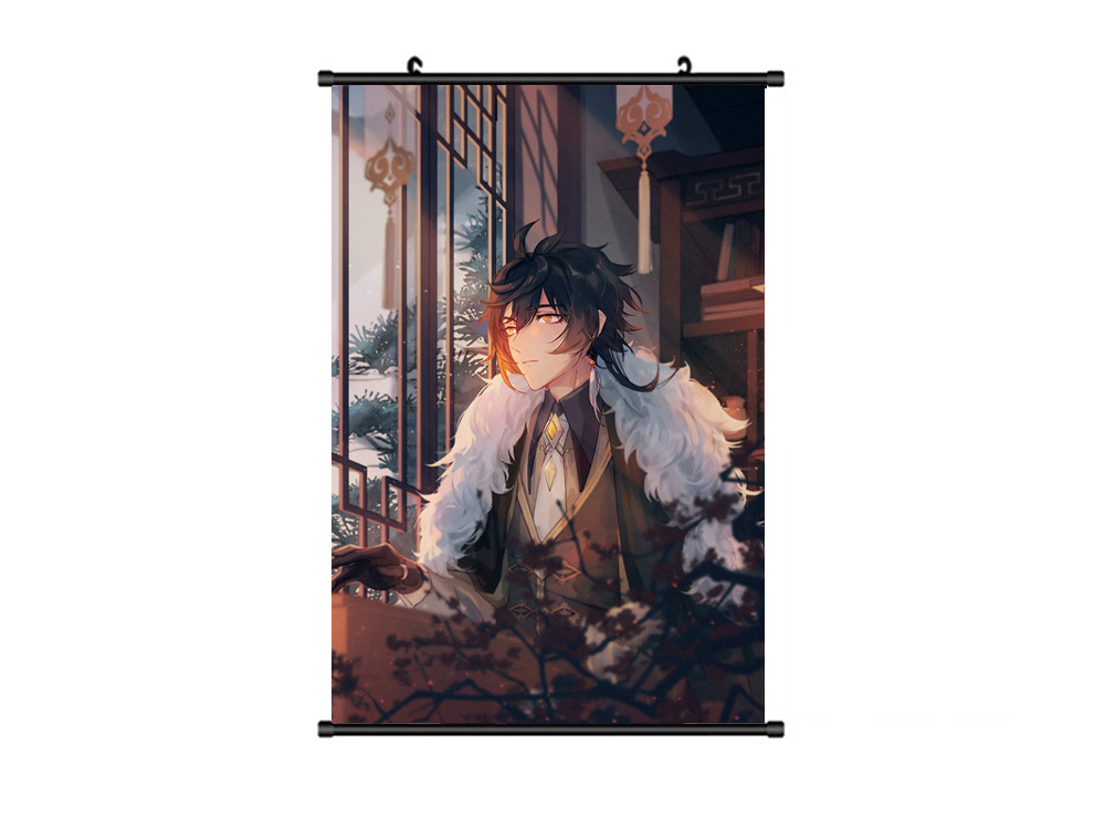 Wall Scroll Zhongli (60x90) Genshin Impact OtakuStore.gr
