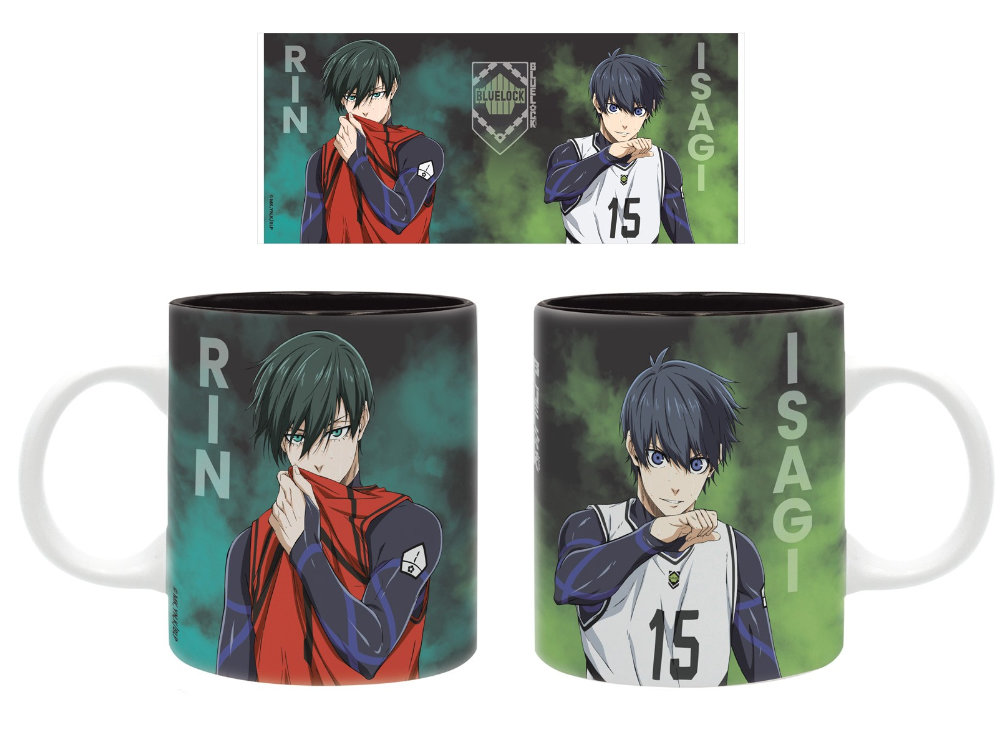 Abymuga485 - blue lock - tazza 320ml - isagi vs rin