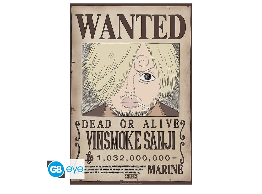 Wanted Sanji 1.03bn Poster (38x52) | One Piece | OtakuStore.gr