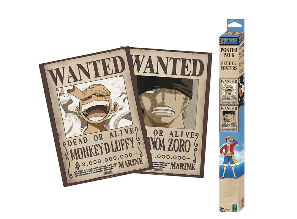 Luffy + Zoro Poster Set (Wano x2) | One Piece | OtakuStore.gr